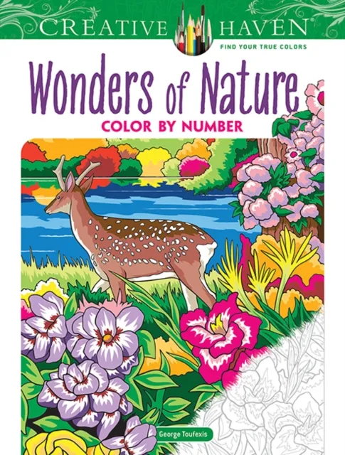 Dover Publications Inc. Creative Haven Wonders Of Nature Color By Number