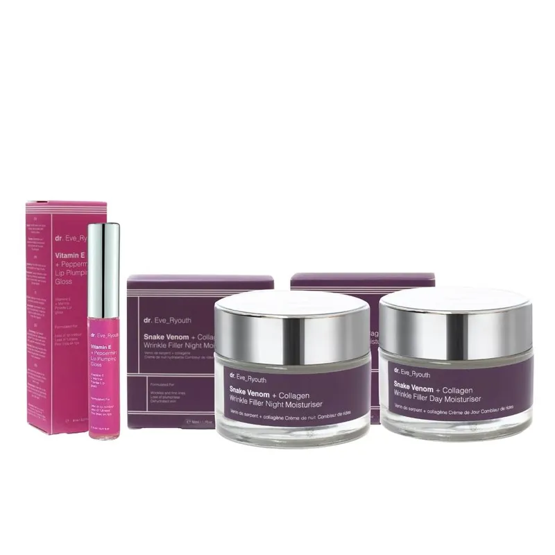 dr. Eve Ryouth Women's 3pc Age-Defying Smoother Skin & Lips Anti-Aging Set in White White female