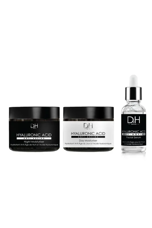 Dr H Anti-Ageing Hyaluronic Acid Routine in White - White