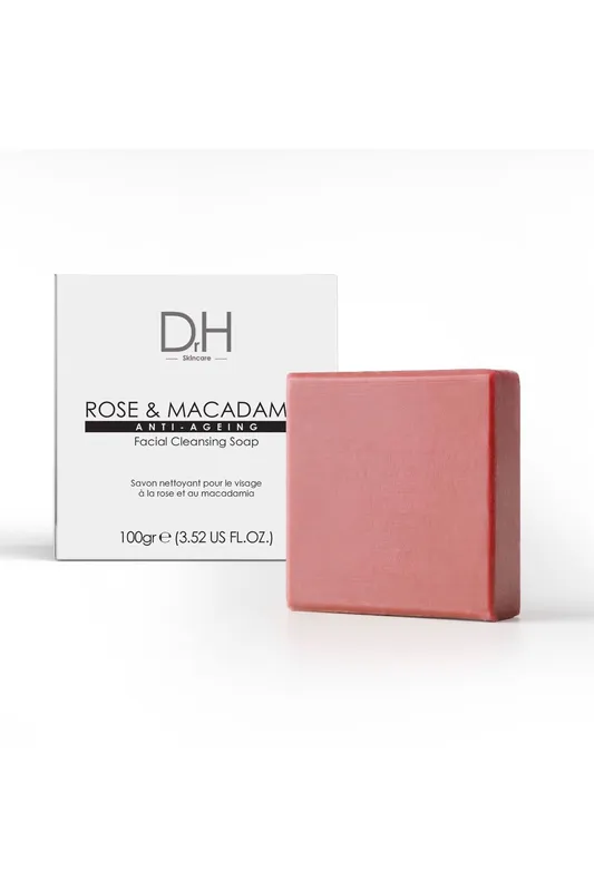 Dr H Unisex Anti-Ageing Facial Cleansing Bar 100g - Rose - One Size
