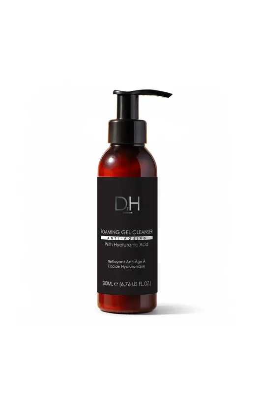 Dr H Anti-Ageing Foaming Gel Cleanser with Hyaluronic Acid 200ml in White - White