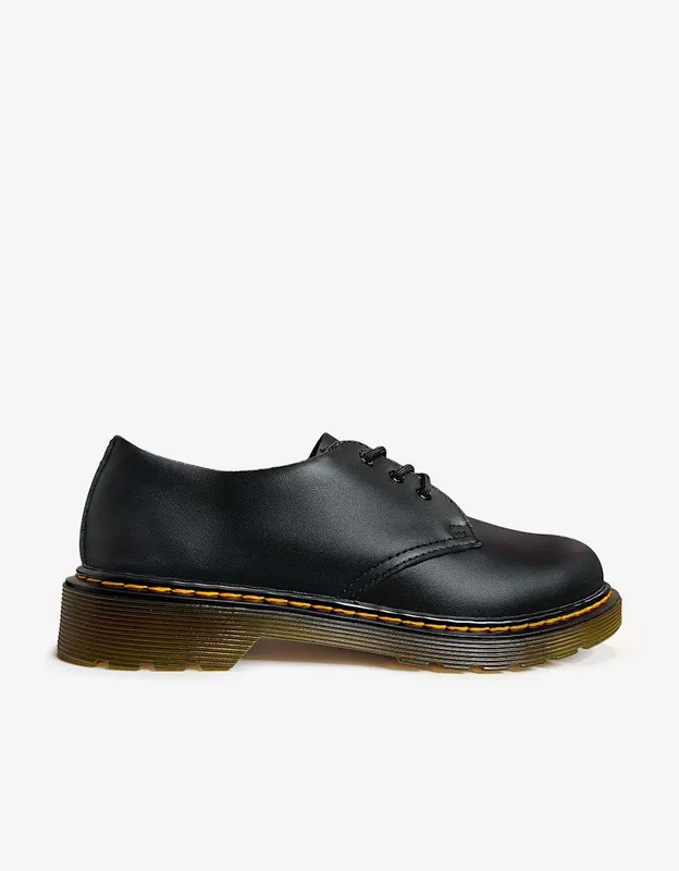Girl's Dr Martens Girls 1461 Softy T Leather Shoes in Black - Size: 11