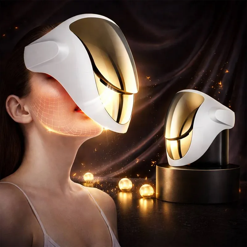Dragodirect 807 LED Light Face & Neck Mask 3 Colour Beauty Device in White White