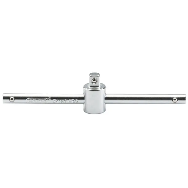 Draper 1/4" Drive Satin Chrome Sliding T Bar 1/4"