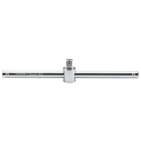 Draper 3/8" Square Drive Satin Chrome Sliding T Bar (16788)