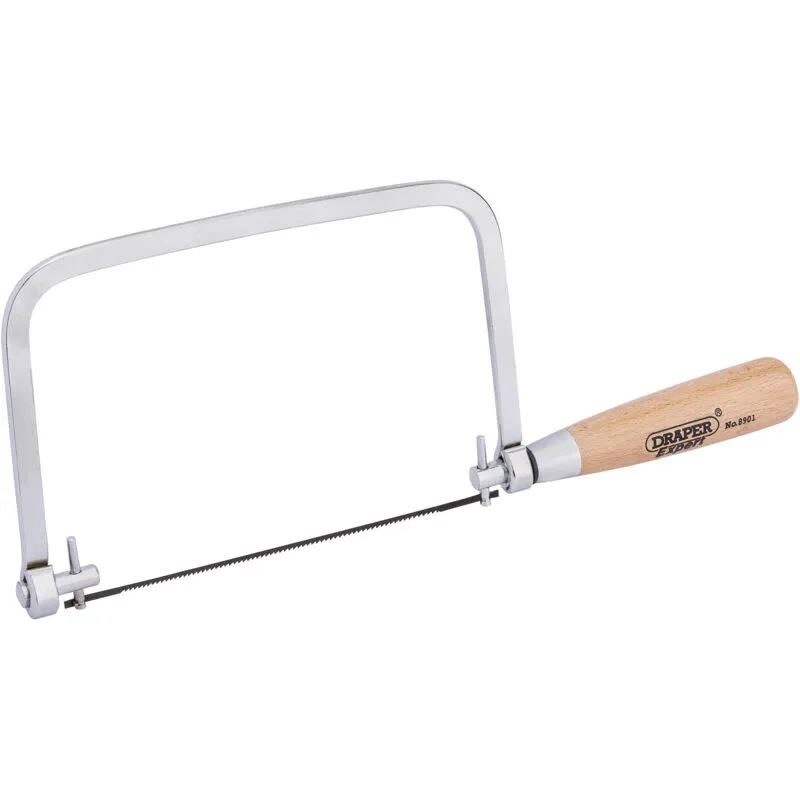 Draper Tools Draper Expert 64408 Coping Saw Frame with Blade – Precision Hand Tool for Fine Woodworking and Craftsmanship