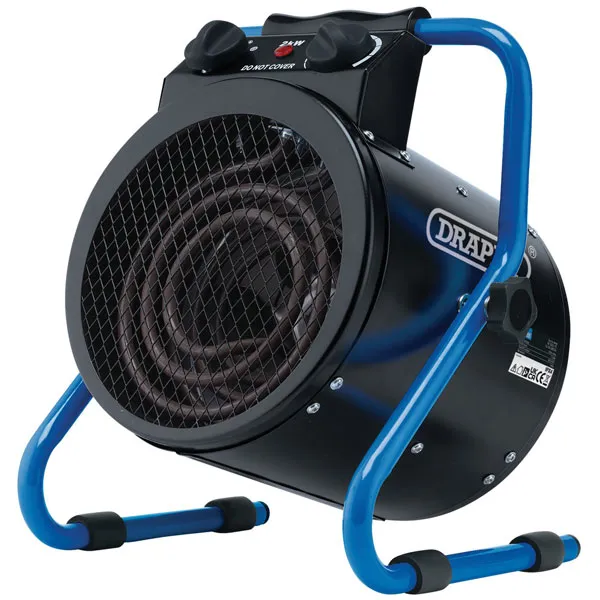 Draper 04742 230V Electric Space Heater 1.5m Cable 2kW 6824 Btu - ...