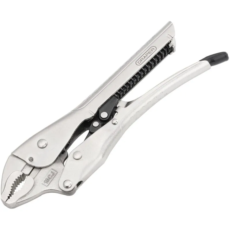 Draper 07102 Curved Jaw Auto Locking Pliers, 250mm