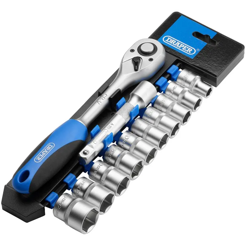 Draper 12 Piece 1/2" Drive Socket Set Metric 1/2"