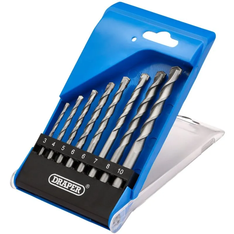 Draper 13619 Tct Masonry Drill Bit Set (7 Piece) - 13619