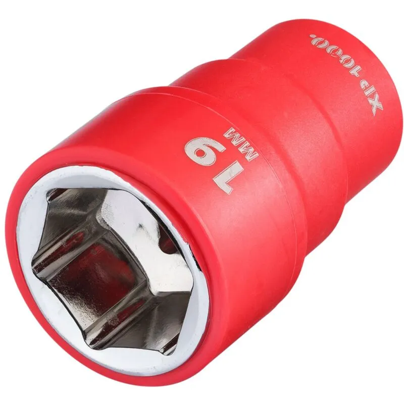 Draper 17655 XP1000® Vde Socket, 3/8" Sq. Dr., 19mm - 17655