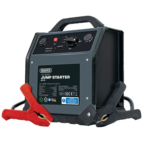 Draper GT12 Jump Starter Power Pack 12v