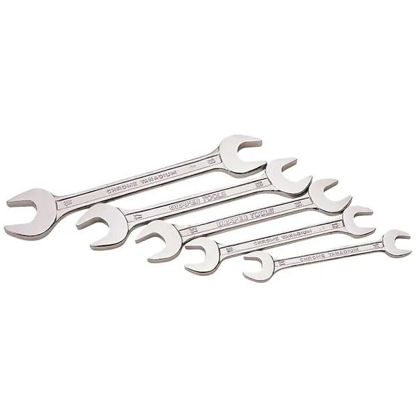 Draper 5 Piece Double Open End Spanner Set Metric
