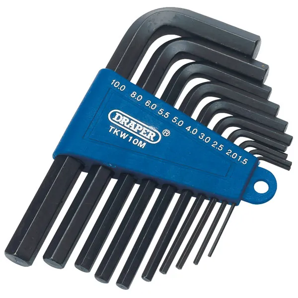 Metric Hexagon Key Set (10 Piece) (33687) - Draper