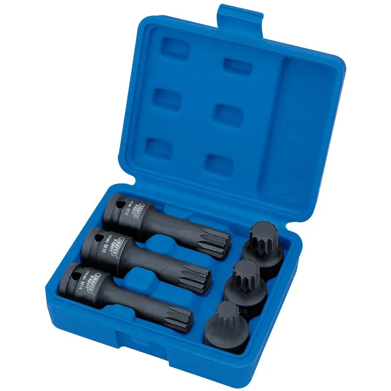 Draper 6 piece 1/2" Drive Impact Bit Set 1/2"