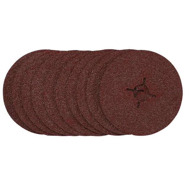 Draper Fibre Sanding Discs, 115mm, 36 Grit, (Pack of 10) (68377)