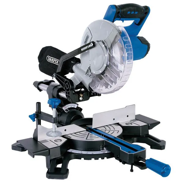 Draper Tools Draper Mitre Saw Sliding Compound Laser Guide 1500w 210mm 230v 83677 New