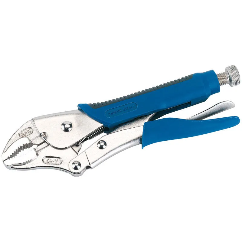 Draper Soft Grip Curved Jaw Self Grip Pliers 250mm