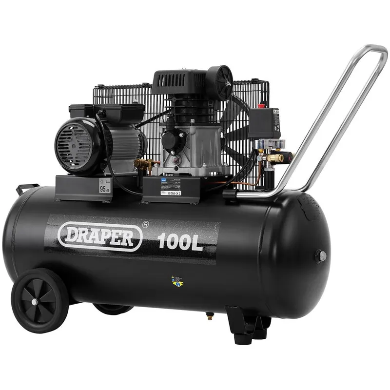 Draper 31254 100L Belt-Driven Air Compressor (2.2kW)