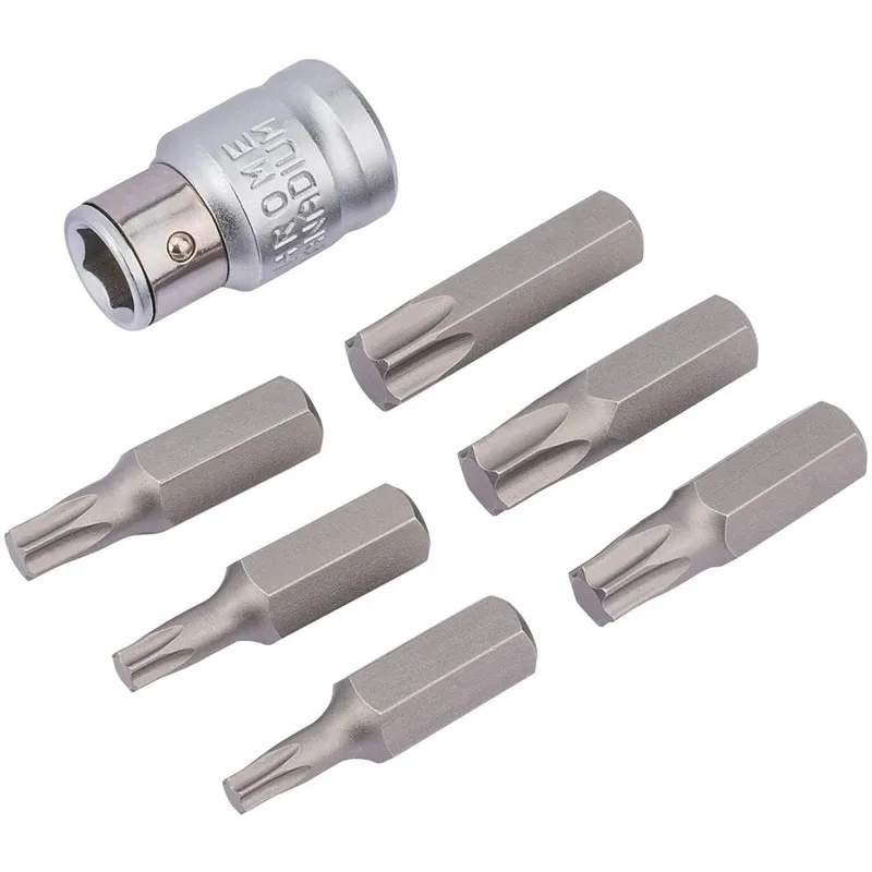 Draper Expert 7 Piece 3/8" Square Drive Torx Bit Set 3/8"