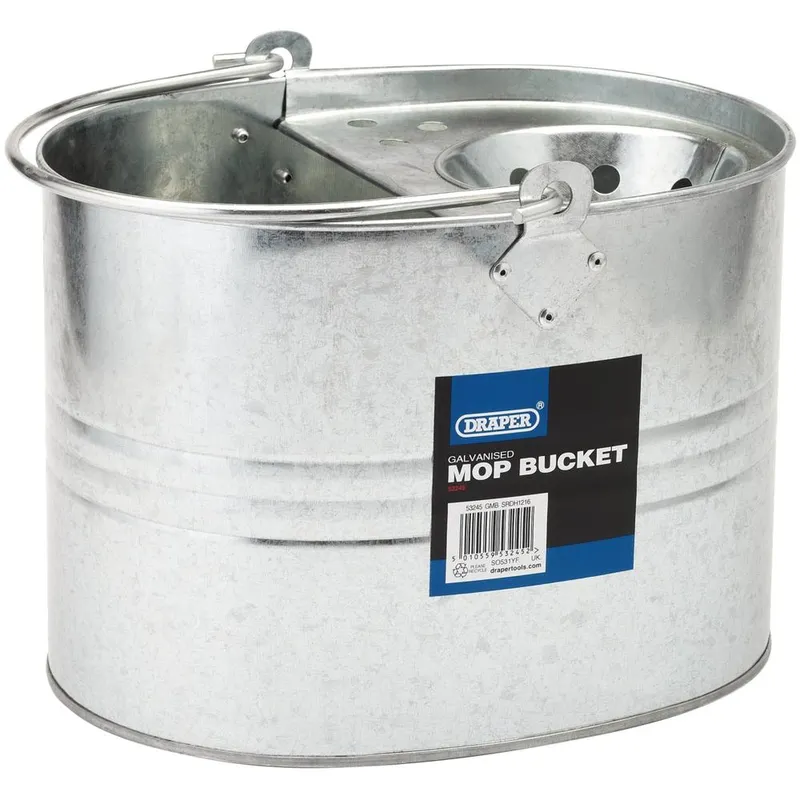 Galvanised Mop Bucket (9L) (53245) - Draper