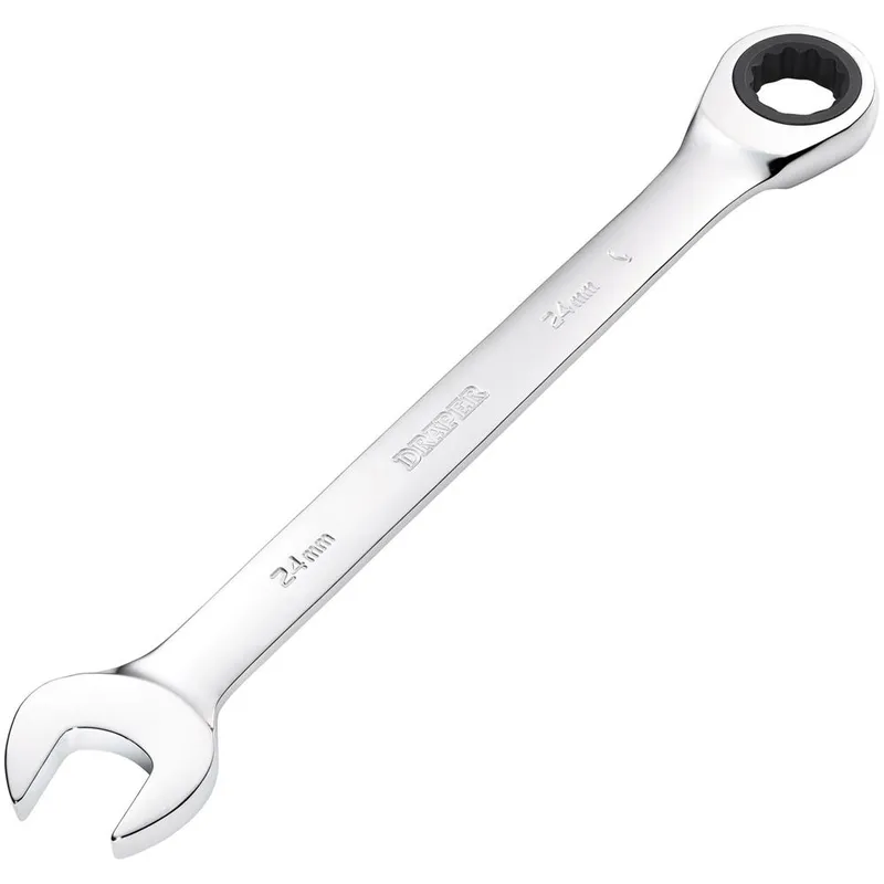 Draper 31023 24mm Metric Ratcheting Combination Spanner