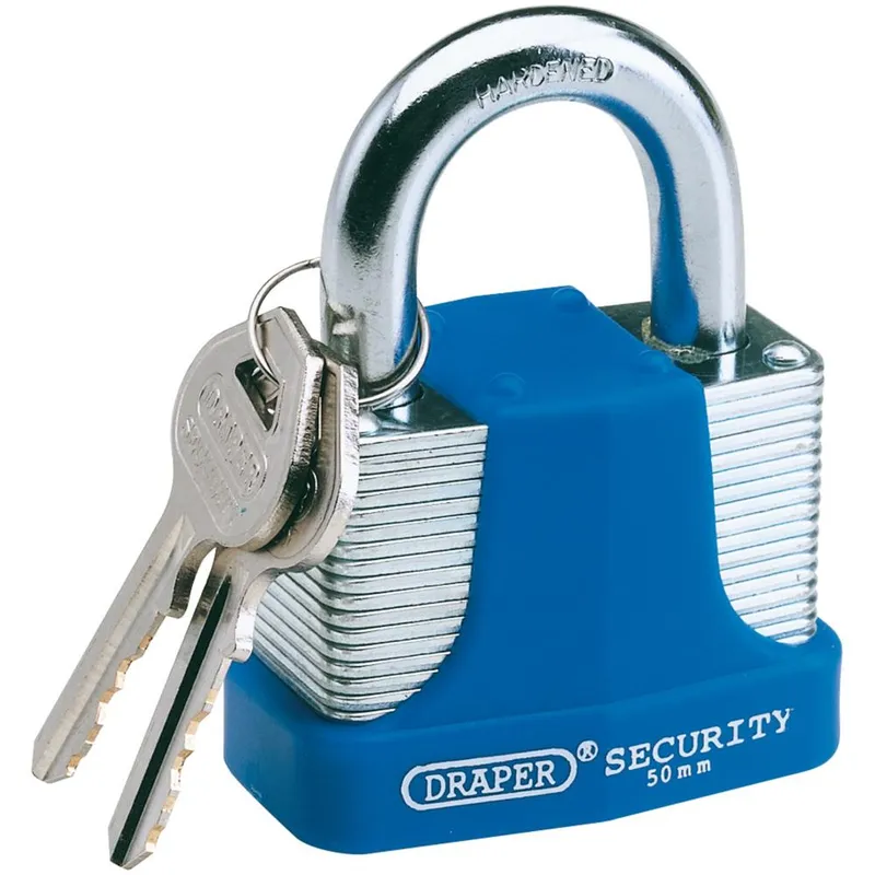 Draper Laminated Steel Padlock 50mm Standard