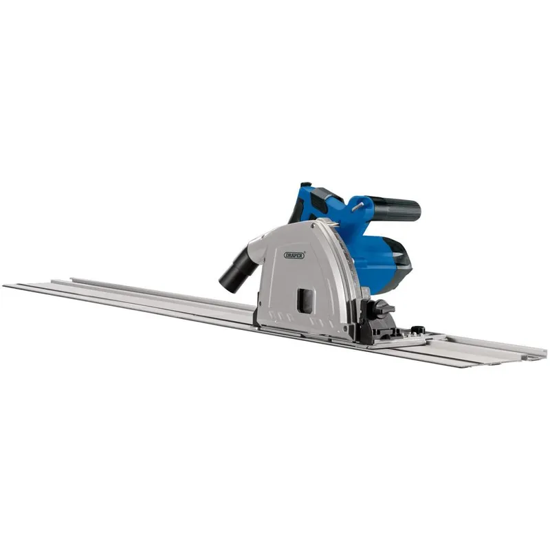 Draper PS1200D 165mm 1200W Plunge Saw with 2 x 0.7m Rails
