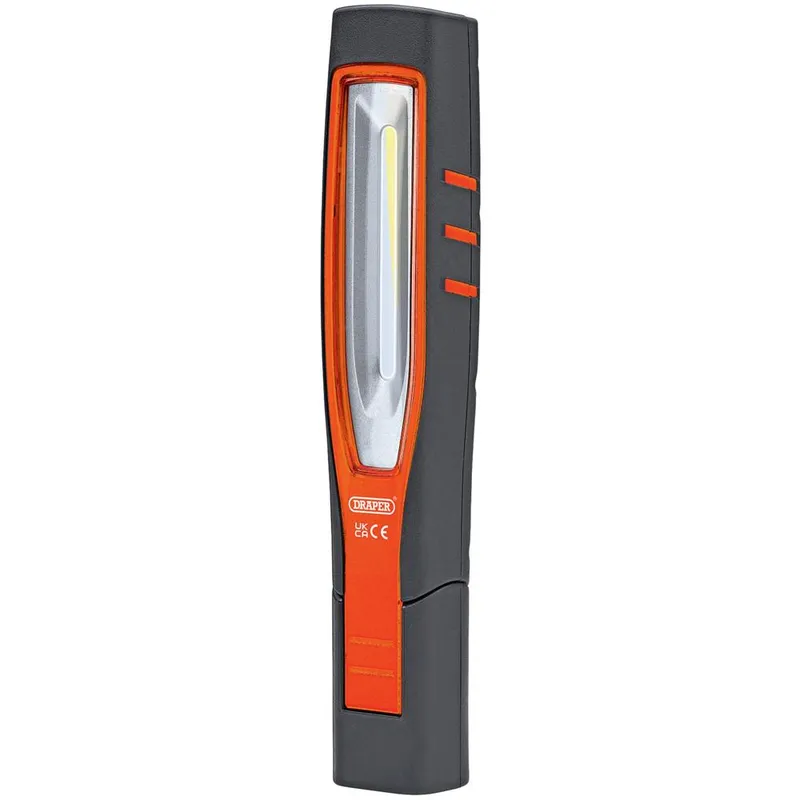 Draper Rechargeable 7W Cob LED Inspection Light Orange