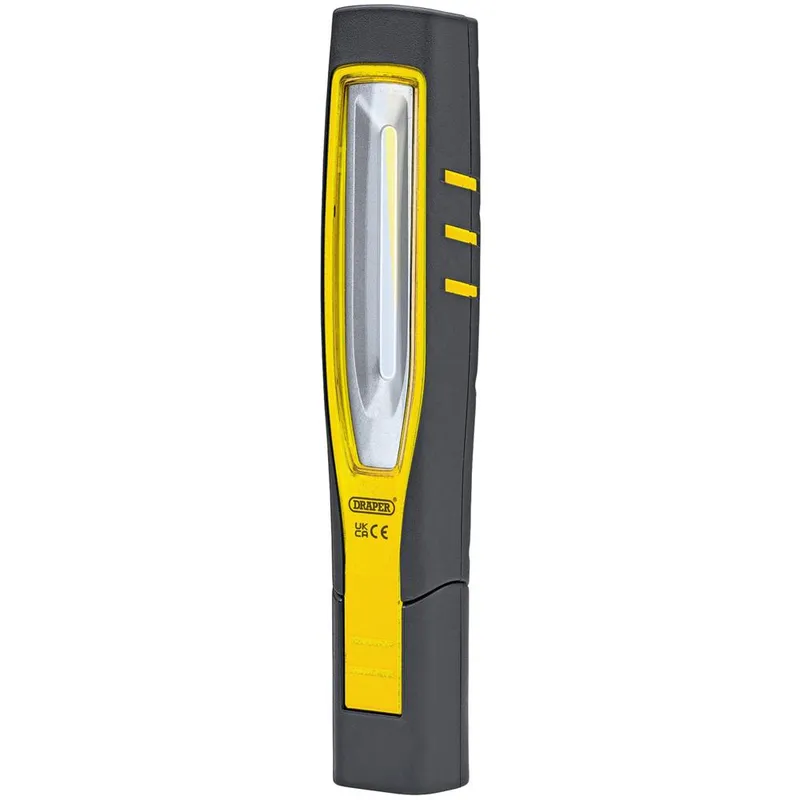 Draper Rechargeable 7W Cob LED Inspection Light Yellow