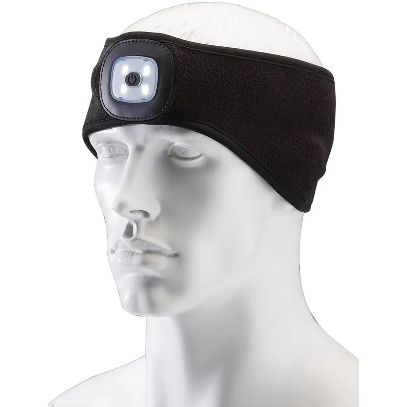Draper Rechargeable LED Headband Torch Black