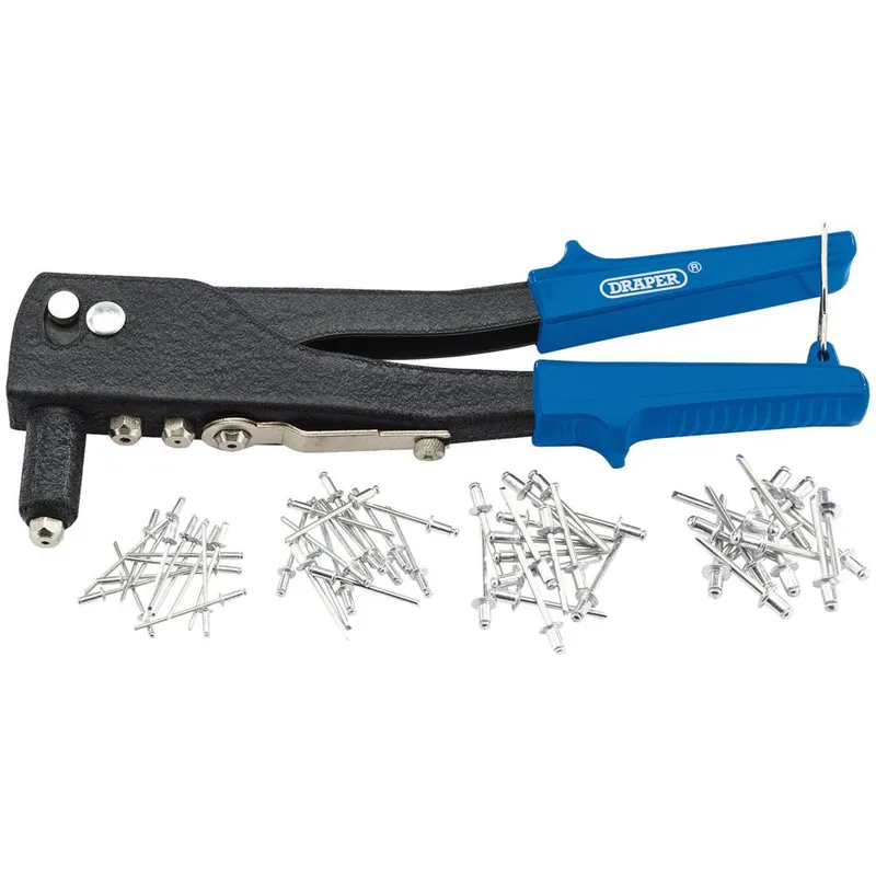 Draper Riveter and Assorted Rivets Set