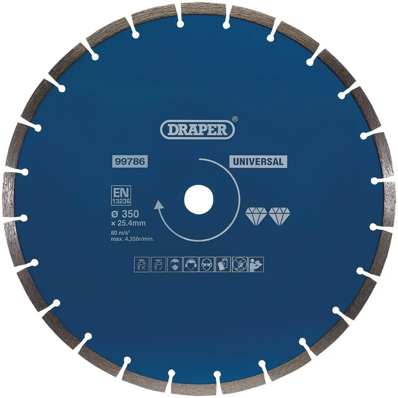 Draper 99786 Segmented Diamond Blade (350mm)
