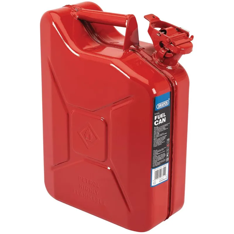 Draper Steel Jerry Can 10l Red