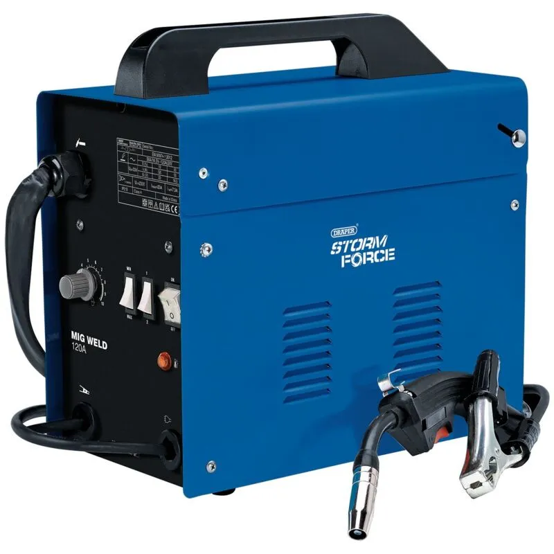 Draper Storm Force MW120A/SF Gasless 120A Mig Welder