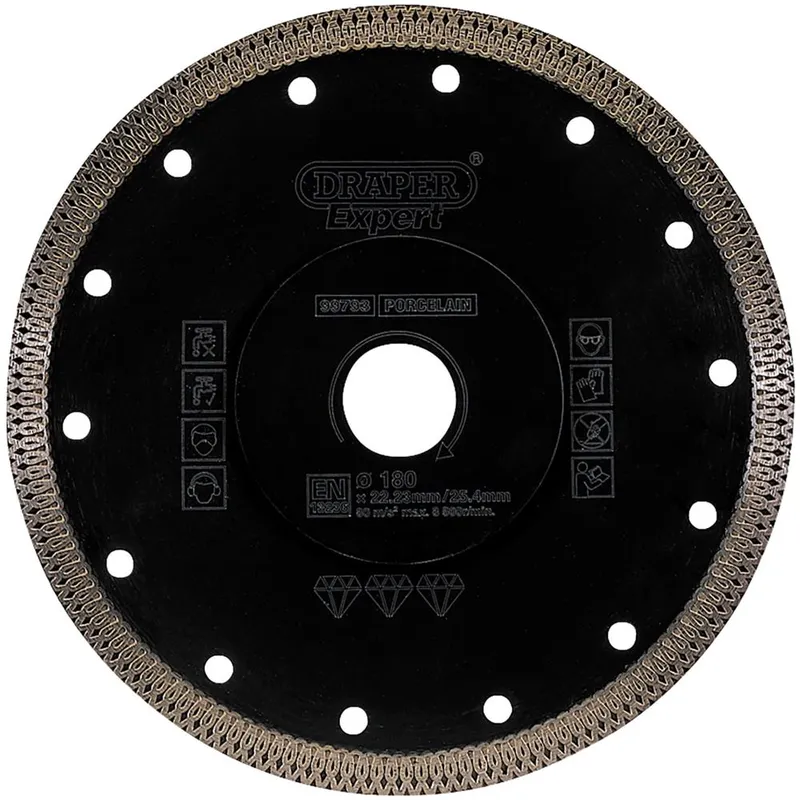 Draper 99793 Turbo-X Porcelain Diamond Blade (180mm)