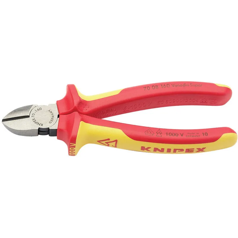 Knipex 160mm Fully Insulated Diagonal Side Cutters