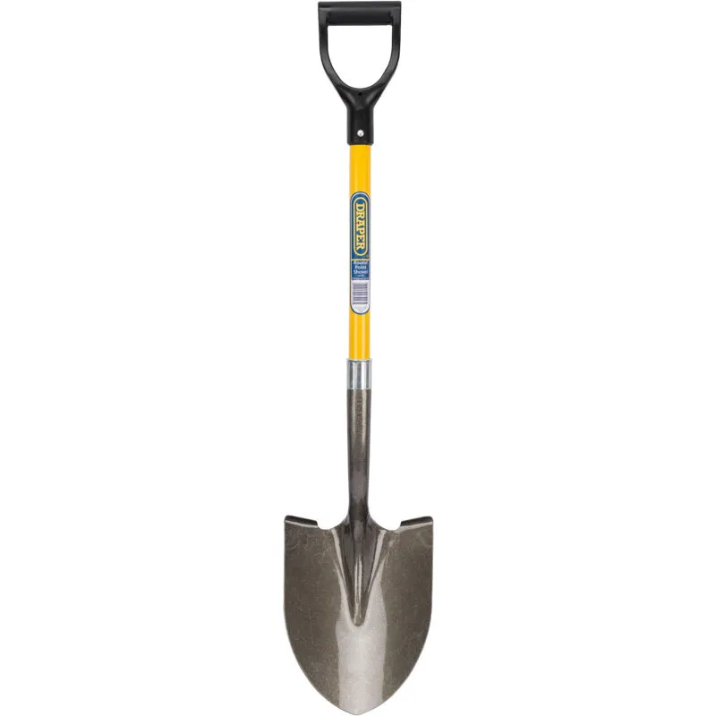 Round Point Shovel with Fibreglass Shaft (43216) - Draper