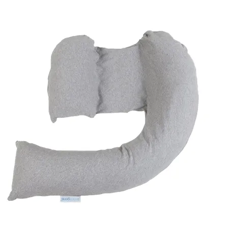 DreamGenii Pregnancy Support and Feeding Pillow â Grey Marl