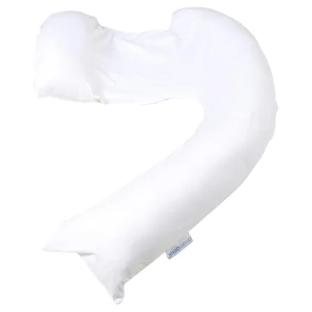 Dreamgenii Pregnancy Support Pillow Cover – White