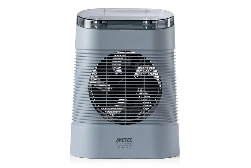 Dreamland Silent Power Protection Fan Heater in Grey - Grey - Size: One Size
