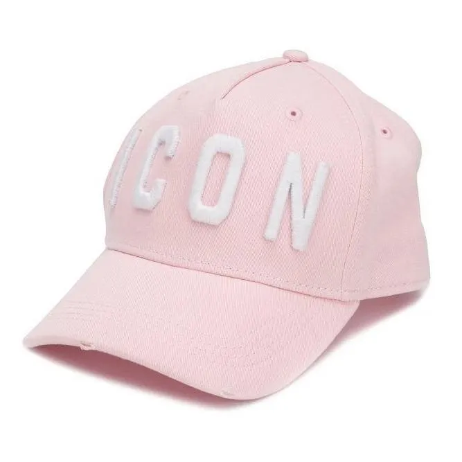 Dsquared2 Mens Icon Cap Pink Cotton - One Size