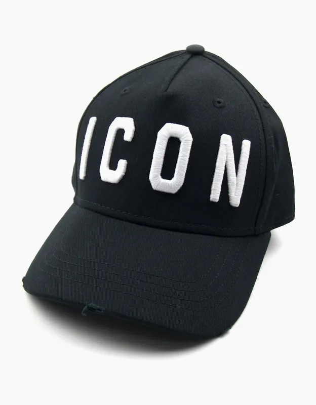 Men's Dsquared2 Icon Cap Black/White - Black/Multi - Size: OS