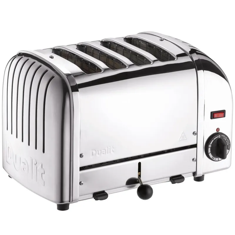 Dualit Classic 4 Slot Toaster in Metallic Silver Metallic Silver