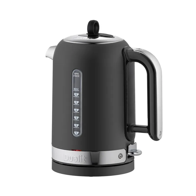 Dualit Classic Kettle - 1.7L, Rapid Boil in Black Black