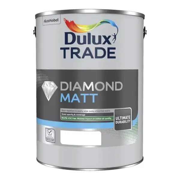 Dulux Trade Diamond Matt, Pure Brilliant White 5L
