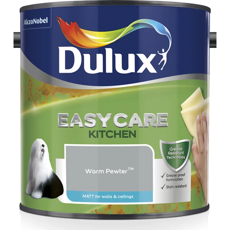 Dulux Easycare Kitchen Matt, Warm Pewter 2.5L