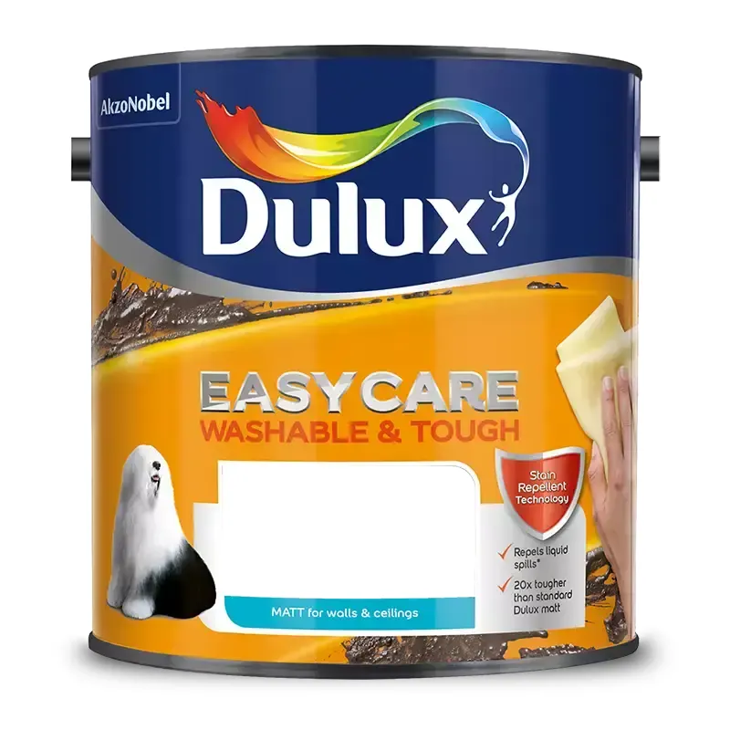 Dulux Easycare Washable and Tough Matt, Rich Black 2.5L
