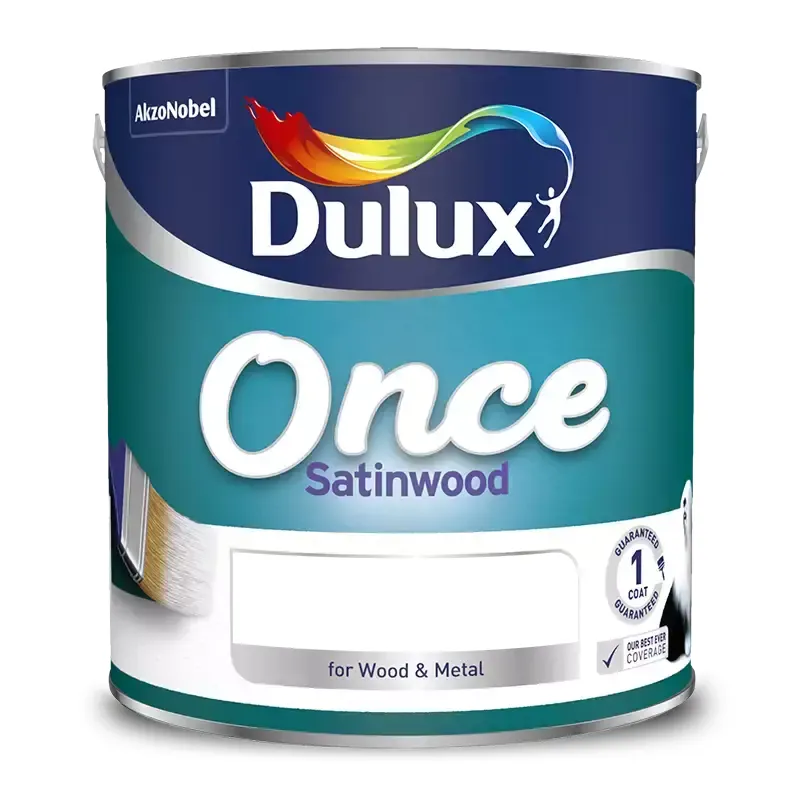 Retail Once Satinwood - Pure Brilliant White - 750ml - Dulux