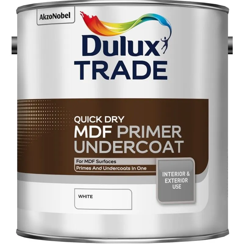 Dulux - Trade Quick Dry mdf Primer and Undercoat - 2.5 Litres